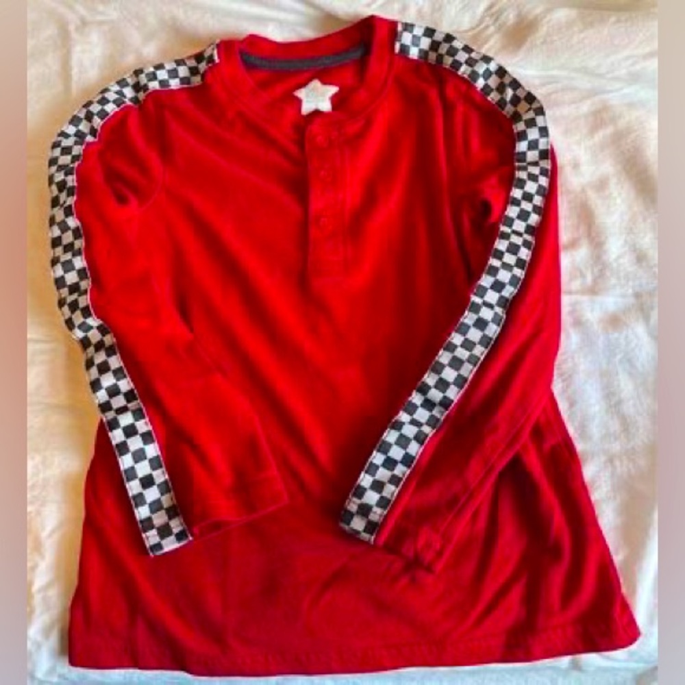 Racecar Striped Long Sleeve Shirt